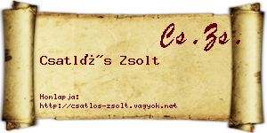 Csatlós Zsolt névjegykártya