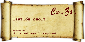 Csatlós Zsolt névjegykártya